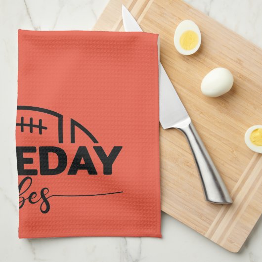 Game Day Vibes Football Fun Theedoek (Quarter Fold)