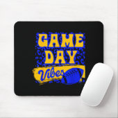 Game Day Vibes Football Season Football Blue Gold  Muismat (Met muis)