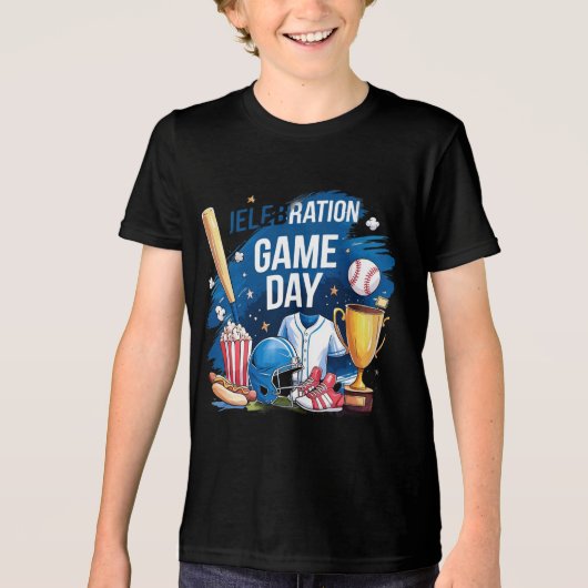 Game Day Vibes Tri-Blend Shirt (Voorkant)