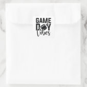 Game Day Vibes Vierkante Sticker (Tas)