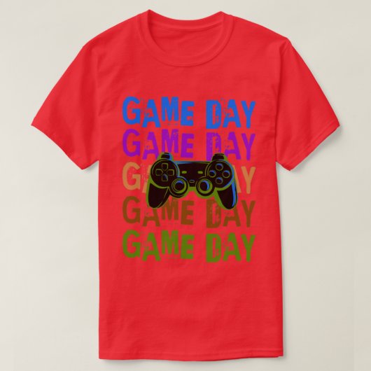 Game day-videogames t-shirt (Design voorkant)