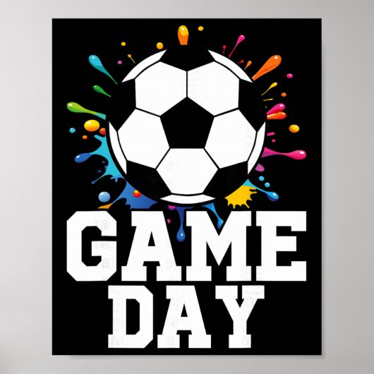 Game Day Voetbal Game Day Poster (Voorkant)