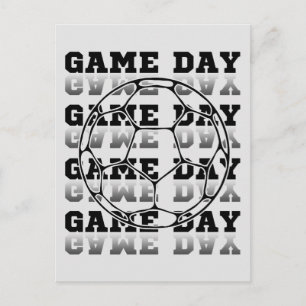Game Day Voetbal Lover Typografie Briefkaart
