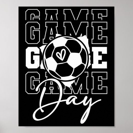 Game Day Voetbal Poster (Voorkant)