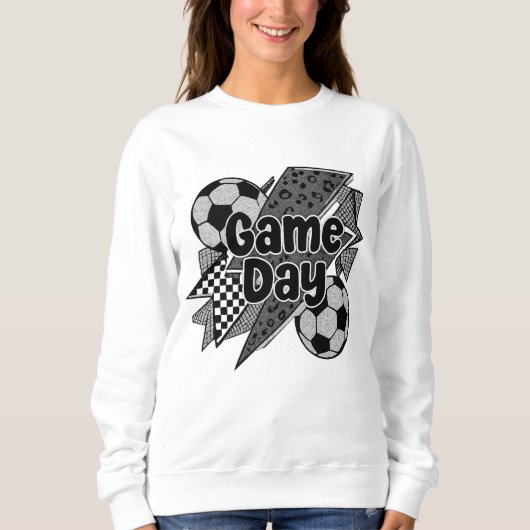 Game Day Voetbal Shirt - Leopard Lightning & Ball (Voorkant)