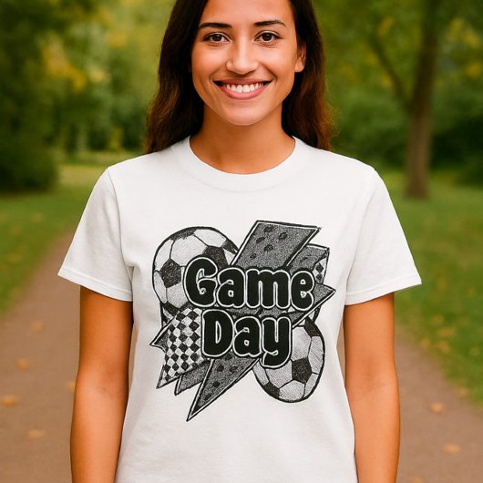 Game Day Voetbal Shirt - Leopard Lightning & Ball