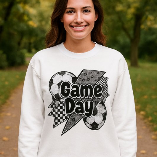 Game Day Voetbal Shirt - Leopard Lightning & Ball