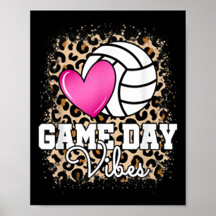 Game Day Volleyball Leopard Print Women Vol