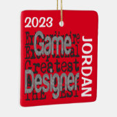 Game Designer Buitengewoon CUSTOM Keramisch Ornament (Rechts)