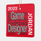 Game Designer Buitengewoon CUSTOM Keramisch Ornament (Links)