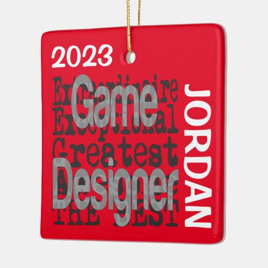 Game Designer Buitengewoon CUSTOM Keramisch Ornament (Links)