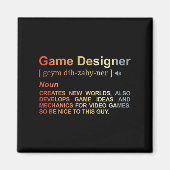 Game Designer Definition Game Programmeur Game Dev Magneet (Voorkant)