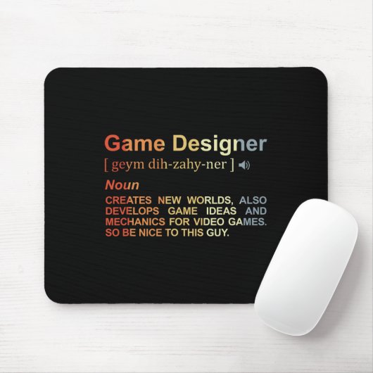 Game Designer Definition Game Programmeur Game Dev Muismat (Met muis)