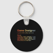 Game Designer Definition Game Programmeur Game Dev Sleutelhanger (Voorkant)