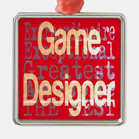 Game Designer Extraordinaire Metalen Ornament (Voorkant)