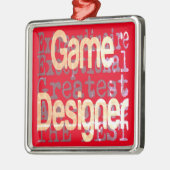 Game Designer Extraordinaire Metalen Ornament (Links)