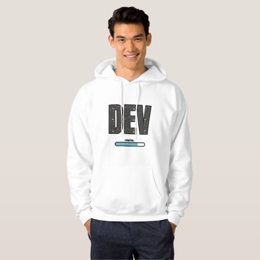 Game Dev Compileren - Blauw Compileren Hoodie (Voorkant volledig)