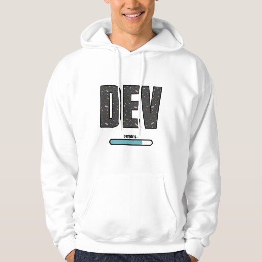 Game Dev Compileren - Blauw Compileren Hoodie (Voorkant)