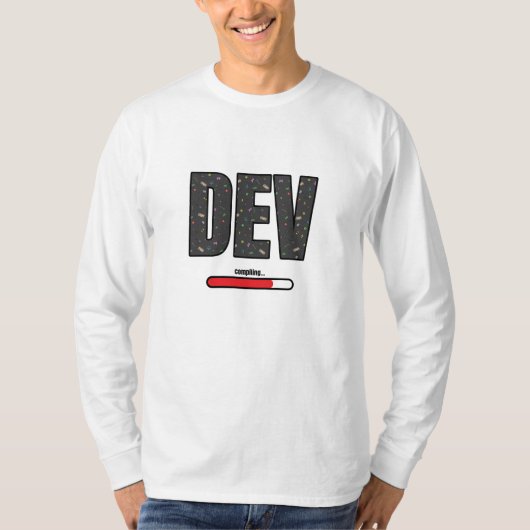 Game Dev Compiling - Red Compiling Hoodie T-shirt (Voorkant)