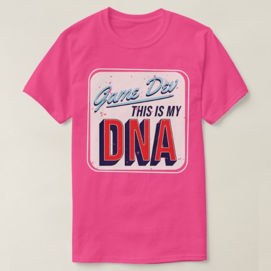 Game Dev Dit is mijn DNA T-shirt (Design voorkant)