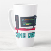 Game Developer Latte Mug - Blue Letters Latte Mok (Linkerhoek)