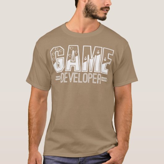 Game Developer Programmer Coder Gameplay Coding gi T-shirt (Voorkant)