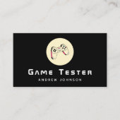 Game Developer Tester Joystick Controller Modern Visitekaartje (Voorkant)