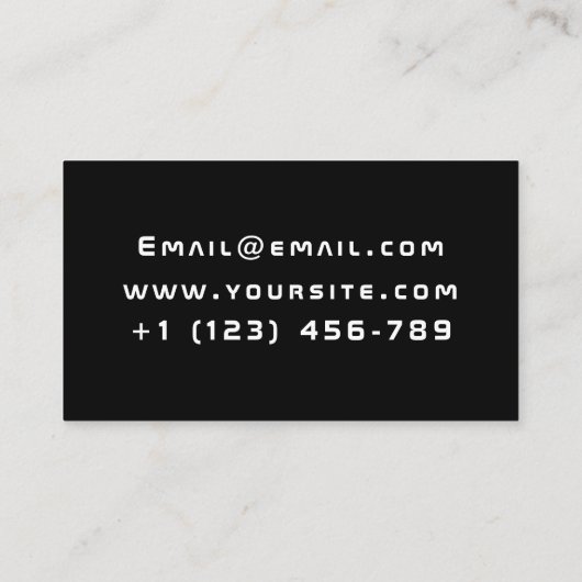 Game Developer Tester Modern Gaming Thema Cool Visitekaartje (Achterkant)