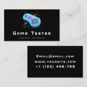 Game Developer Tester Modern Gaming Thema Cool Visitekaartje (Voorkant / Achterkant)