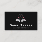 Game Developer Tester Schattigee Joystick Controll Visitekaartje (Voorkant)