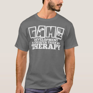 Game Developertherapie Dev grap gameplay gamen ret T-shirt
