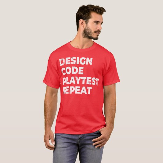 Game Development Progress vintage T-shirt (Voorkant volledig)