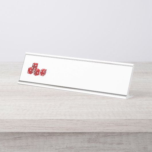 Game Dice Bureau Naambordje (Voorkant)