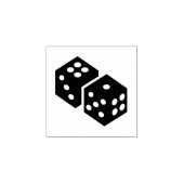 "Game Dice" Rubberen stempel (Afrduk)