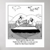 Game Dog Plays Chess Poster (Voorkant)