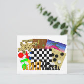 Game en Puzzle Week Briefkaart (Staand voorkant)