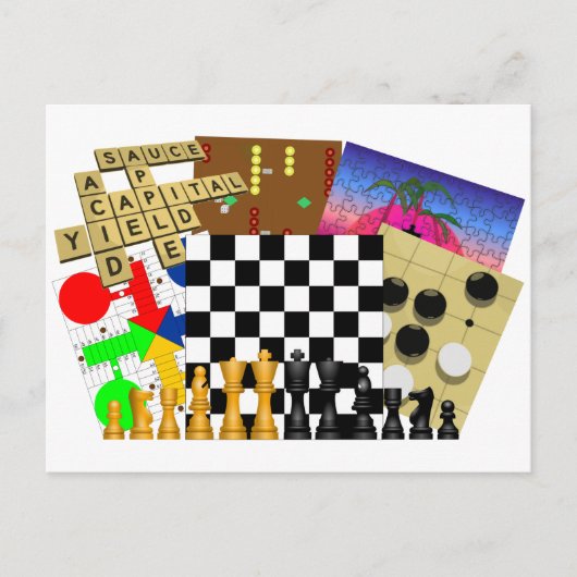 Game en Puzzle Week Briefkaart (Voorkant)