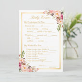 Game en wensen van de Schokdemper van de baby Advieskaart (Staand voorkant)