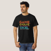 Game Evolve Excel T-shirt (Voorkant volledig)