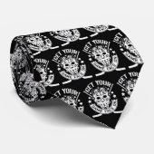 Game Face op Hockey-Stropdas Stropdas (Opgerold)