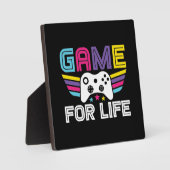 Game for Life - Grappig videogamer, Humor voor gam Fotoplaat (Voorkant)