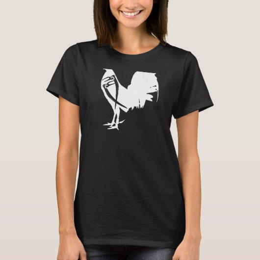 Game Fowl Gallegos Rooster Chicken gallero White B T-shirt (Voorkant)