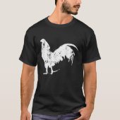 Game Fowl Gallegos, Rooster, Chicken Silhouette St T-shirt (Voorkant)