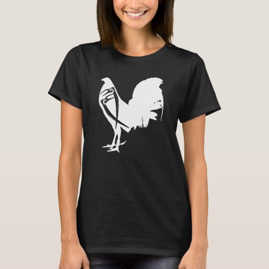 Game Fowl Gallegos Rooster Chicken White soy galle T-shirt (Voorkant)