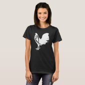 Game Fowl Gallegos Rooster Chicken White soy galle T-shirt (Voorkant volledig)