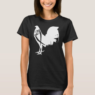 Game Fowl Gallegos Rooster Chicken White soy galle T-shirt