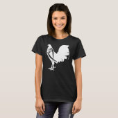 Game Fowl Gallegos Rooster Chicken White soy galle T-shirt (Voorkant volledig)