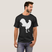 Game Fowl Gallegos, Rooster, gamefowl Chicken whit T-shirt (Voorkant volledig)