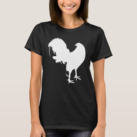 Game Fowl Gallegos, Rooster, gamefowl Chicken whit T-shirt (Voorkant)