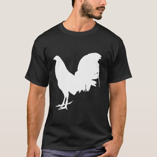 Game Fowl Gallegos Rooster Kip GameFowl Wit T-shirt (Voorkant)